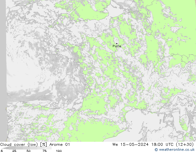 Bulutlar (düşük) Arome 01 Çar 15.05.2024 18 UTC