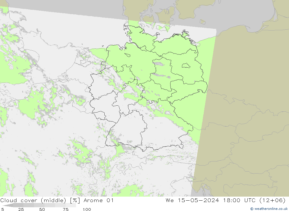 云 (中) Arome 01 星期三 15.05.2024 18 UTC