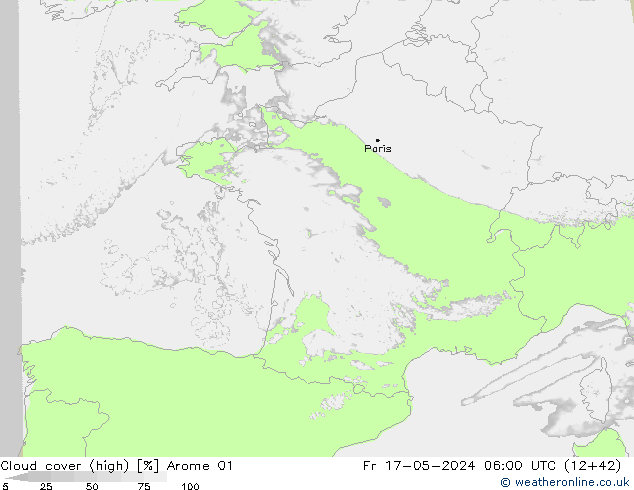 Nubi alte Arome 01 ven 17.05.2024 06 UTC