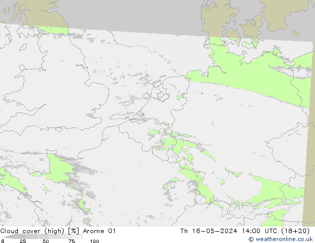 Bulutlar (yüksek) Arome 01 Per 16.05.2024 14 UTC