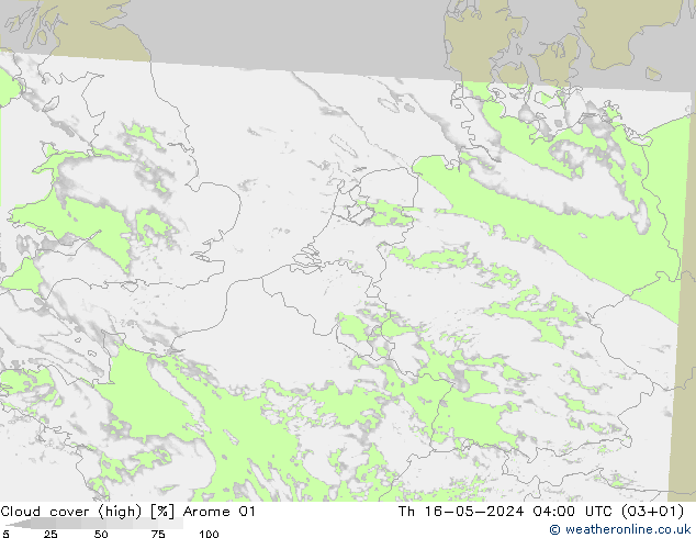 Wolken (hohe) Arome 01 Do 16.05.2024 04 UTC