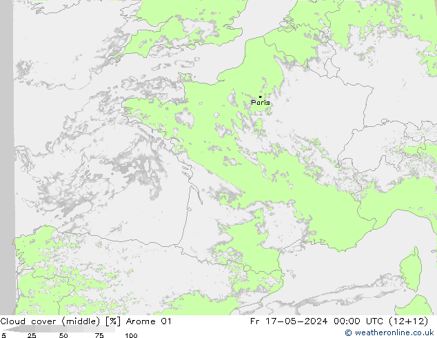 Bulutlar (orta) Arome 01 Cu 17.05.2024 00 UTC