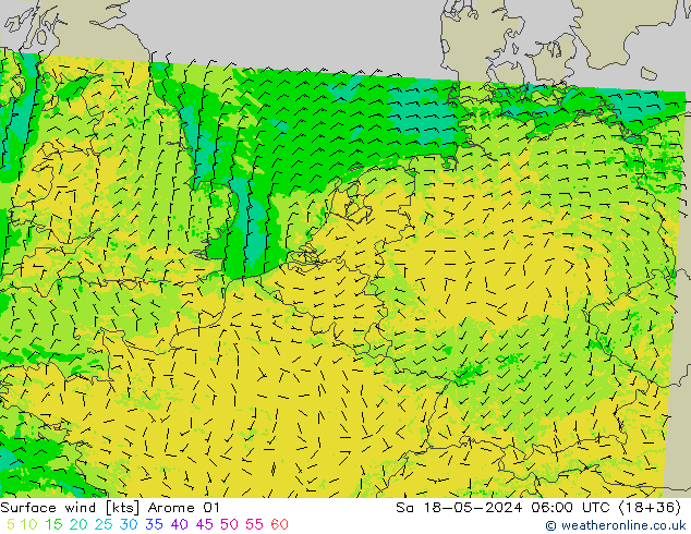  10 m Arome 01  18.05.2024 06 UTC