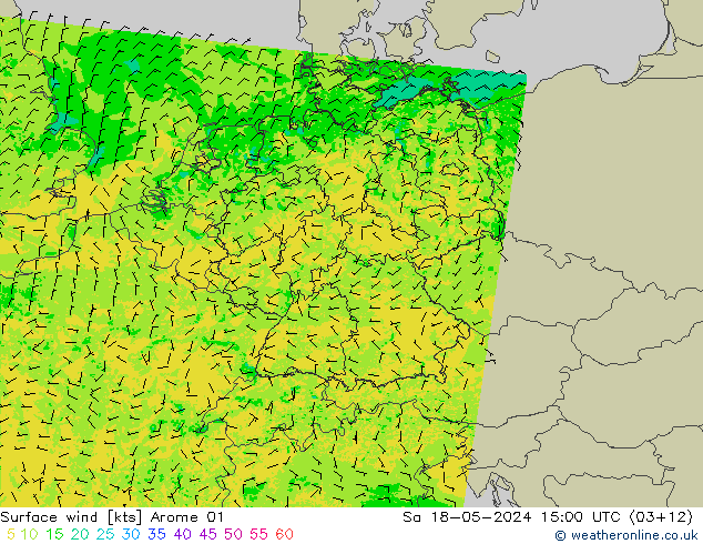 Bodenwind Arome 01 Sa 18.05.2024 15 UTC