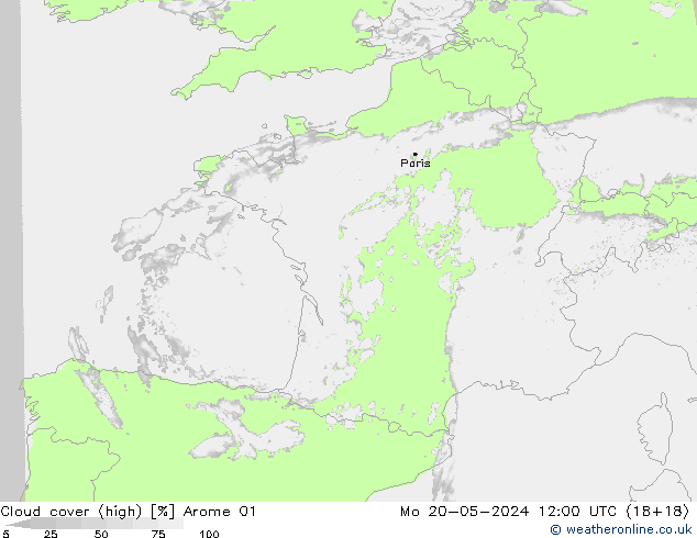 vysoký oblak Arome 01 Po 20.05.2024 12 UTC