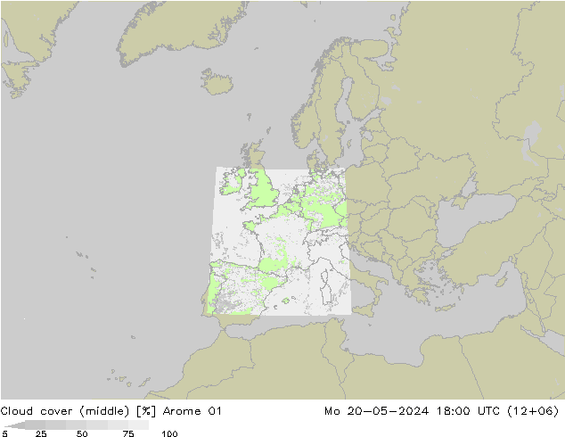 Bewolking (Middelb.) Arome 01 ma 20.05.2024 18 UTC