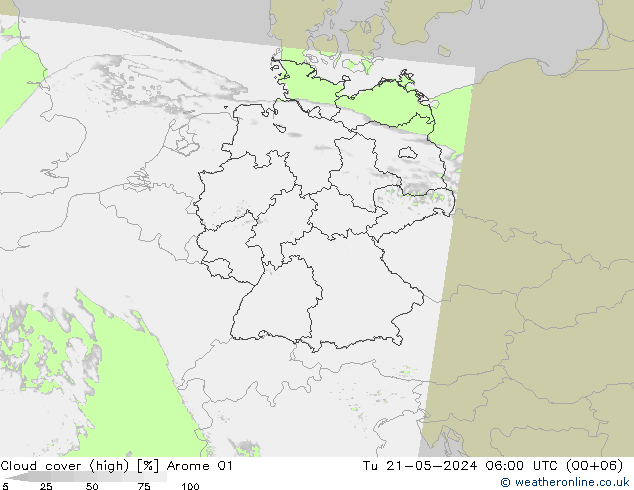 云 (中) Arome 01 星期二 21.05.2024 06 UTC