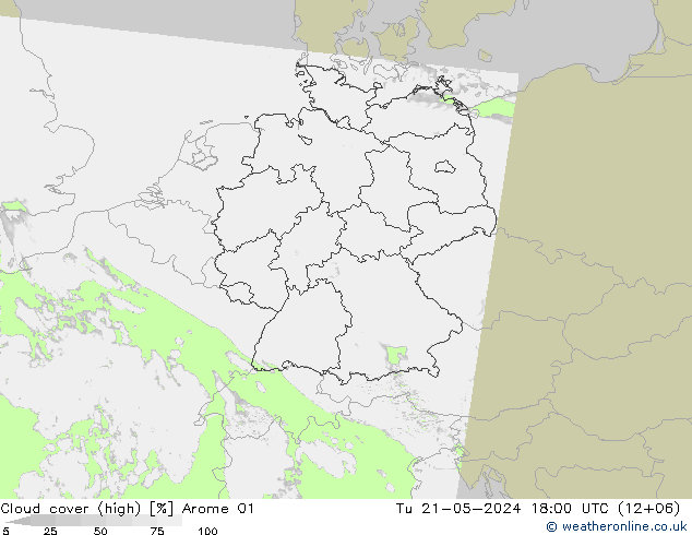 云 (中) Arome 01 星期二 21.05.2024 18 UTC