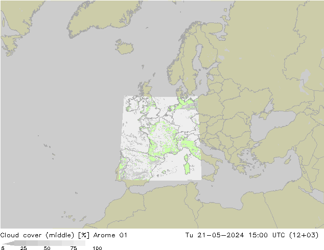 Wolken (mittel) Arome 01 Di 21.05.2024 15 UTC