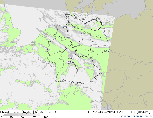 nuvens (high) Arome 01 Qui 23.05.2024 03 UTC