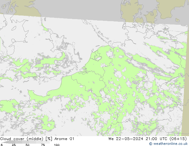 Bulutlar (orta) Arome 01 Çar 22.05.2024 21 UTC