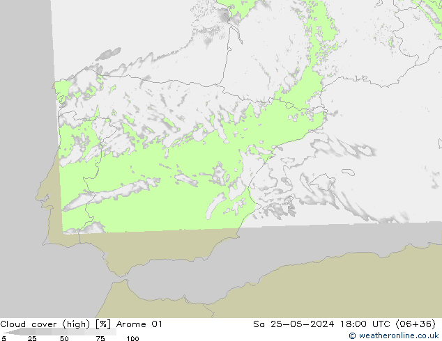 Nubi alte Arome 01 sab 25.05.2024 18 UTC