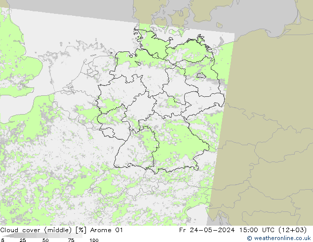 云 (中) Arome 01 星期五 24.05.2024 15 UTC