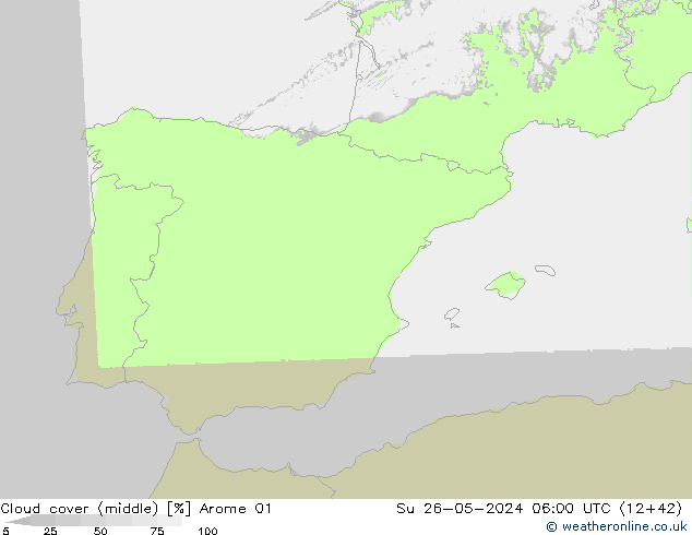 облака (средний) Arome 01 Вс 26.05.2024 06 UTC