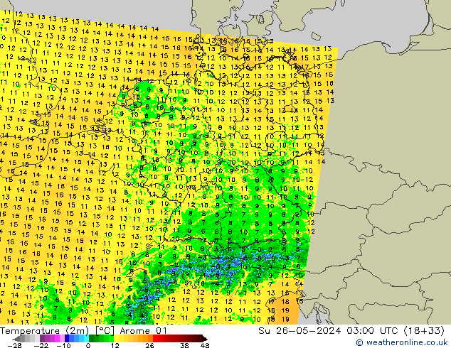     Arome 01  26.05.2024 03 UTC