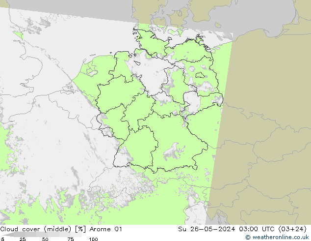 Wolken (mittel) Arome 01 So 26.05.2024 03 UTC