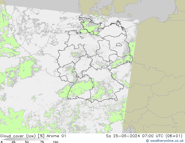 облака (низкий) Arome 01 сб 25.05.2024 07 UTC