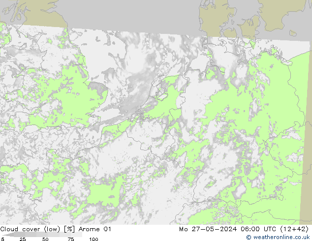 nízká oblaka Arome 01 Po 27.05.2024 06 UTC
