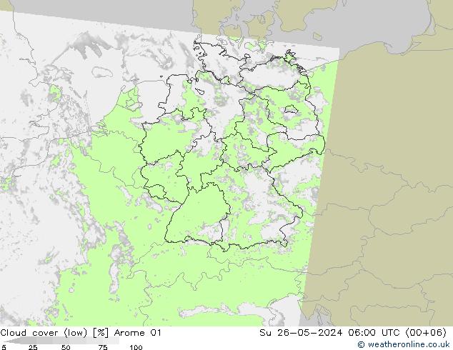 облака (низкий) Arome 01 Вс 26.05.2024 06 UTC