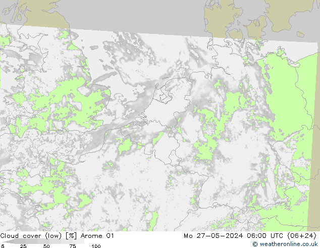 облака (низкий) Arome 01 пн 27.05.2024 06 UTC