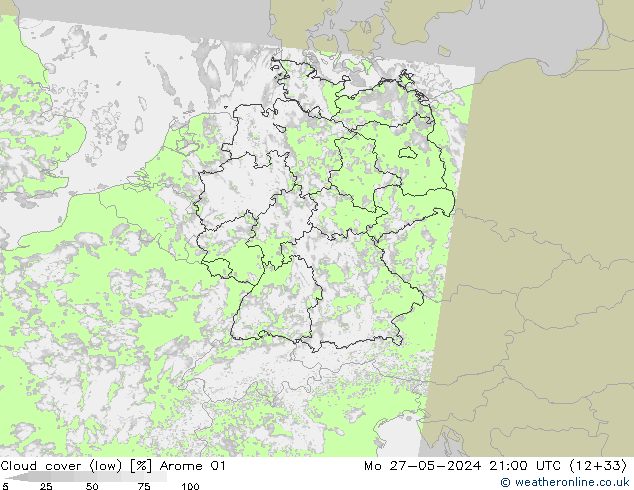 Bulutlar (düşük) Arome 01 Pzt 27.05.2024 21 UTC