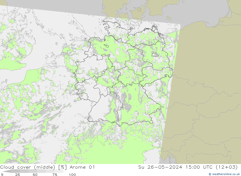 云 (中) Arome 01 星期日 26.05.2024 15 UTC