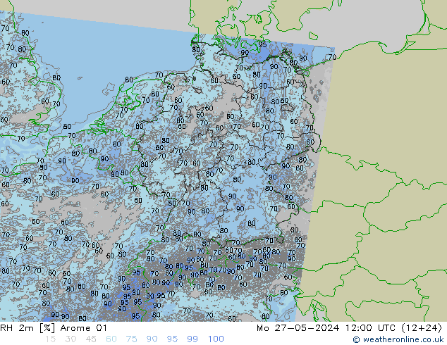 RV 2m Arome 01 ma 27.05.2024 12 UTC