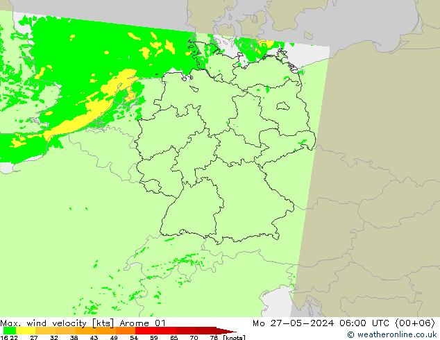 Windböen Arome 01 Mo 27.05.2024 06 UTC