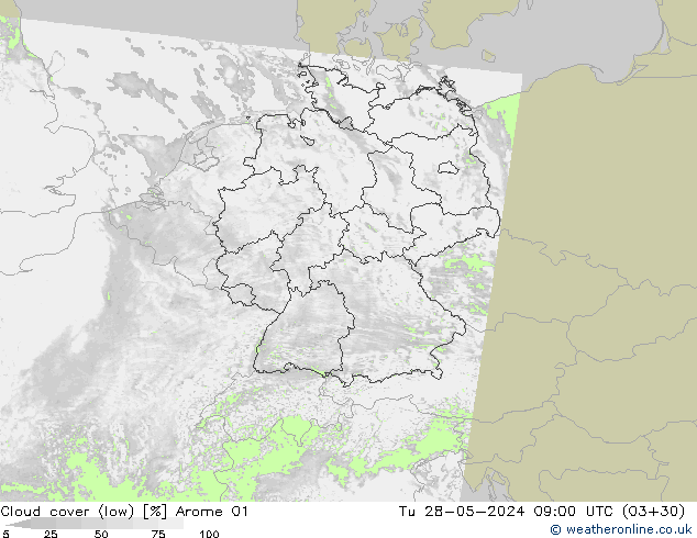Nubes bajas Arome 01 mar 28.05.2024 09 UTC