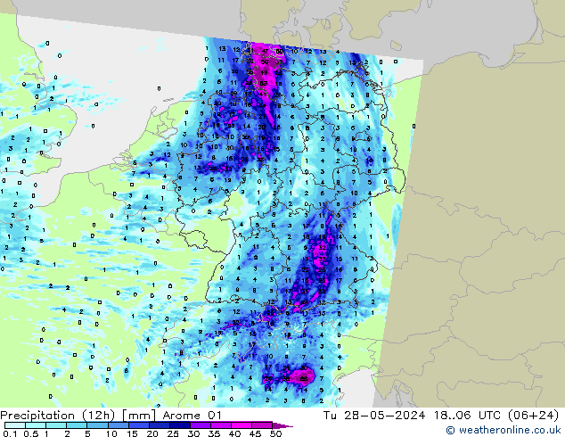  (12h) Arome 01  28.05.2024 06 UTC