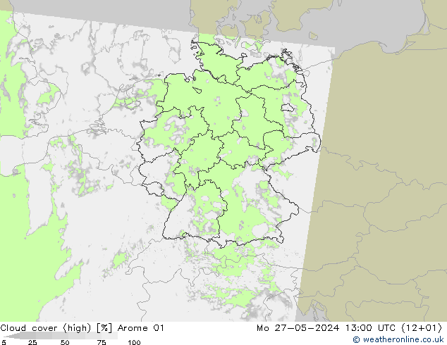 облака (средний) Arome 01 пн 27.05.2024 13 UTC