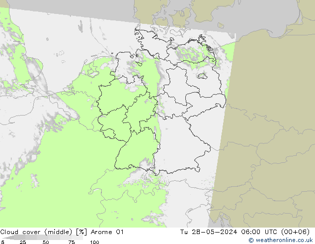 Bulutlar (orta) Arome 01 Sa 28.05.2024 06 UTC