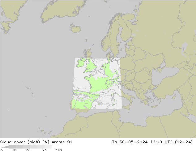 облака (средний) Arome 01 чт 30.05.2024 12 UTC