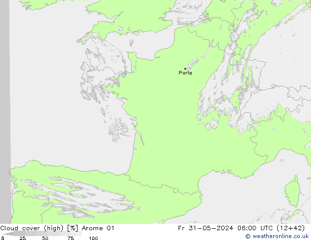 nuvens (high) Arome 01 Sex 31.05.2024 06 UTC