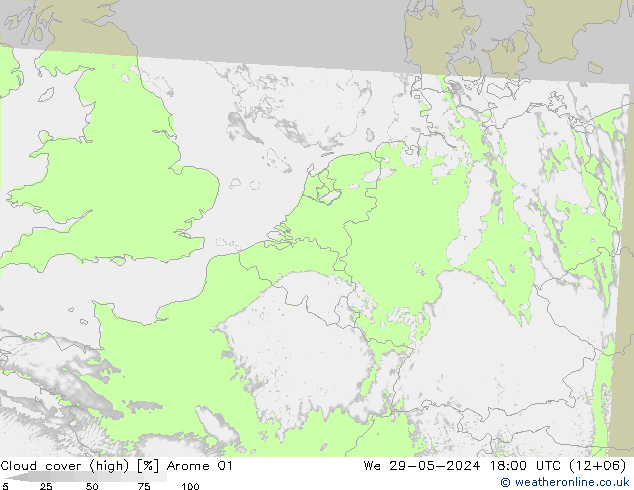 облака (средний) Arome 01 ср 29.05.2024 18 UTC