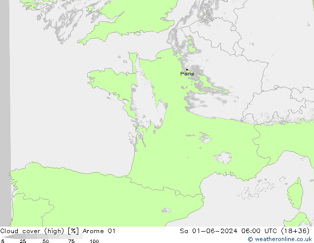 облака (средний) Arome 01 сб 01.06.2024 06 UTC