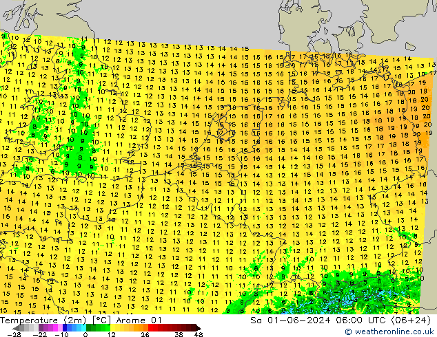     Arome 01  01.06.2024 06 UTC