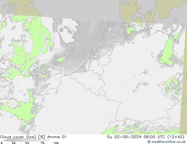 Nubi basse Arome 01 dom 02.06.2024 06 UTC