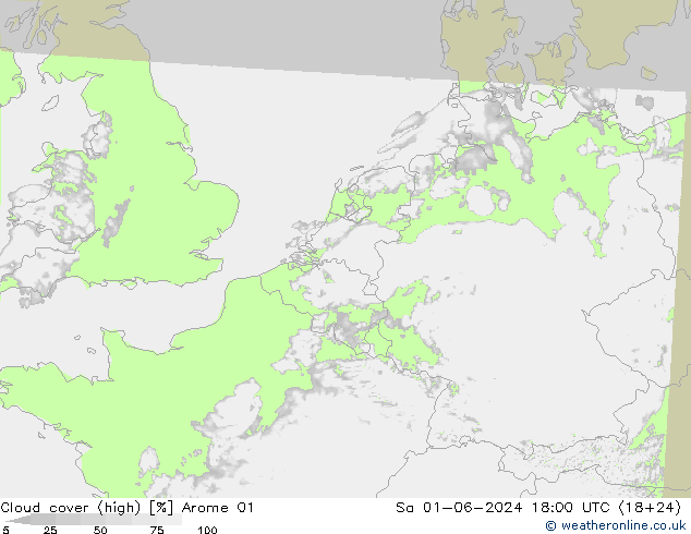 Nubi alte Arome 01 sab 01.06.2024 18 UTC
