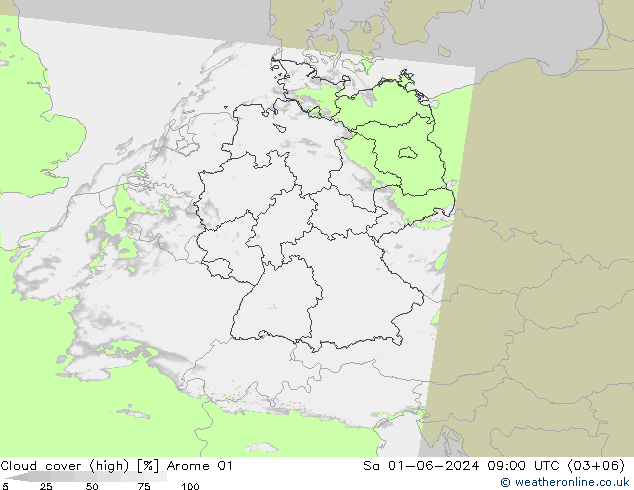 облака (средний) Arome 01 сб 01.06.2024 09 UTC