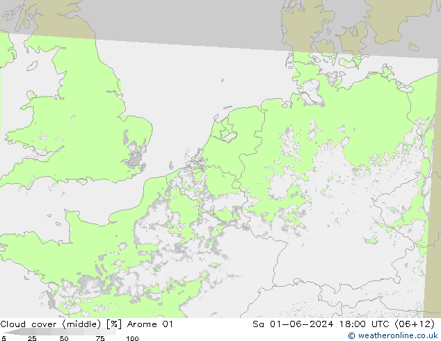 Wolken (mittel) Arome 01 Sa 01.06.2024 18 UTC