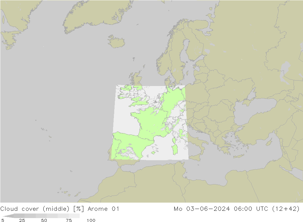 zachmurzenie (środk.) Arome 01 pon. 03.06.2024 06 UTC