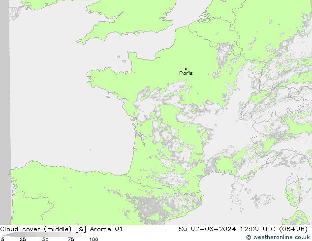 Wolken (mittel) Arome 01 So 02.06.2024 12 UTC