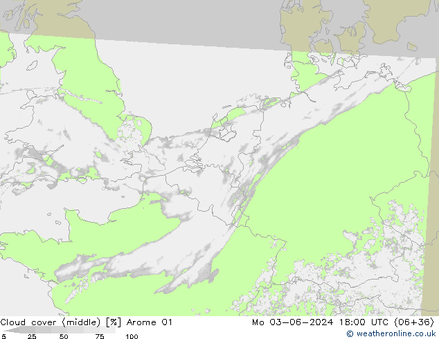 Bewolking (Middelb.) Arome 01 ma 03.06.2024 18 UTC