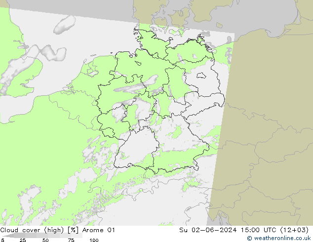 zachmurzenie (wysokie) Arome 01 nie. 02.06.2024 15 UTC