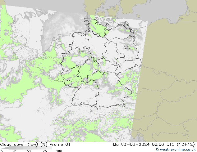 nuvens (baixo) Arome 01 Seg 03.06.2024 00 UTC