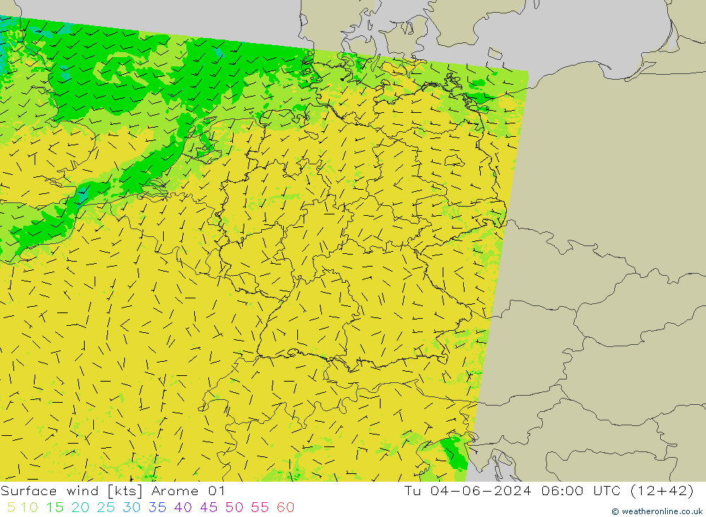  10 m Arome 01  04.06.2024 06 UTC