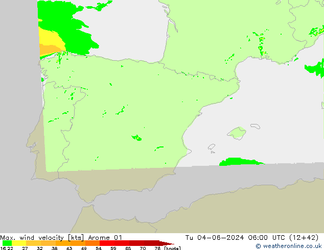 Windböen Arome 01 Di 04.06.2024 06 UTC