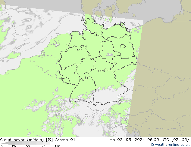 Bewolking (Middelb.) Arome 01 ma 03.06.2024 06 UTC