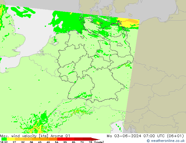 Windböen Arome 01 Mo 03.06.2024 07 UTC